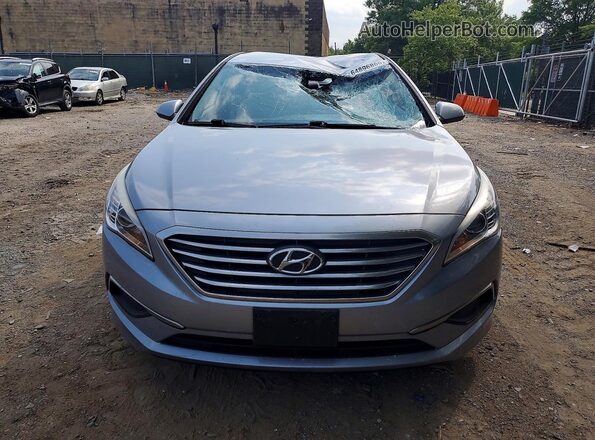 5NPE24AF4HH436598 2017 HYUNDAI SONATA Silver Вид спереду