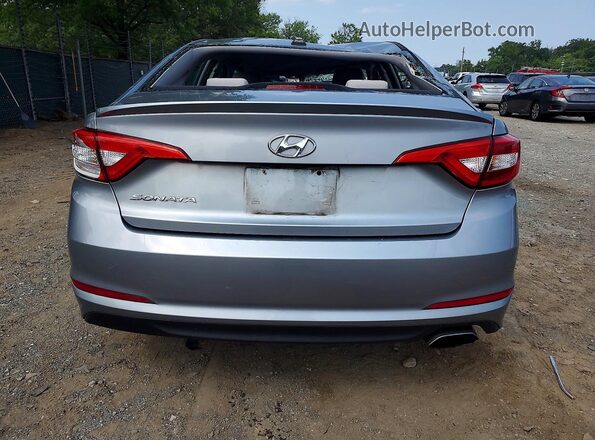 5NPE24AF4HH436598 2017 HYUNDAI SONATA Silver Вид ззаду