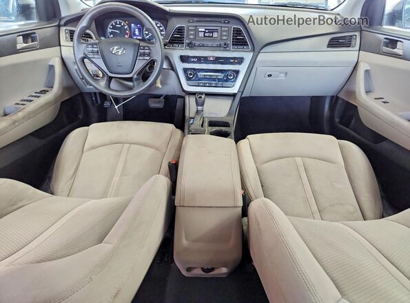 5NPE24AF4HH471223 2017 HYUNDAI SONATA Silver Առջևի վահանակի տեսք