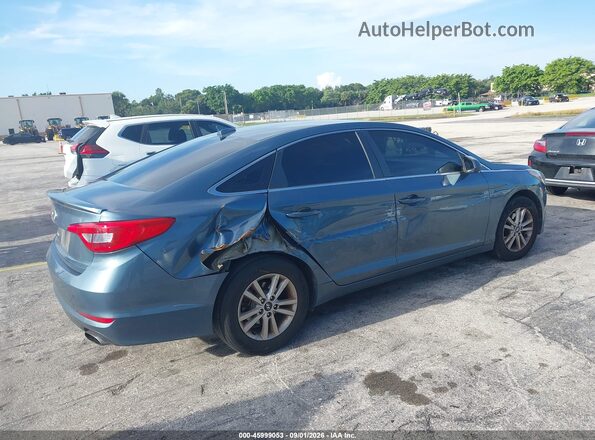 5NPE24AF4HH565960 2017 HYUNDAI SONATA Синий Задняя правая четверть