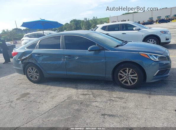 5NPE24AF4HH565960 2017 HYUNDAI SONATA Синий Вид спереди