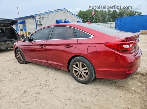 5NPE24AF5GH385448 2016 HYUNDAI SONATA Maroon Trasero izquierdo