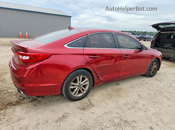 5NPE24AF5GH385448 2016 HYUNDAI SONATA Maroon Trasero derecho