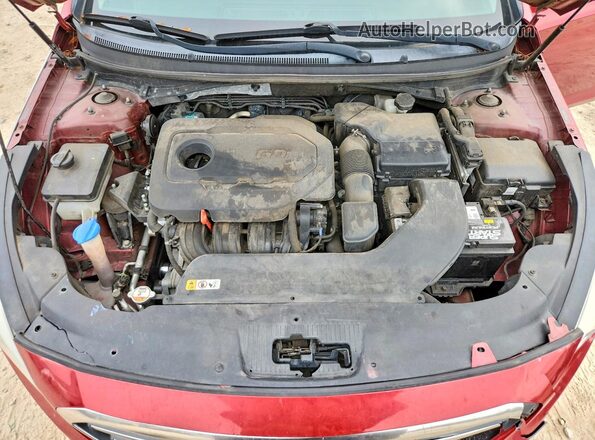 5NPE24AF5GH385448 2016 HYUNDAI SONATA Maroon Vista interior trasera