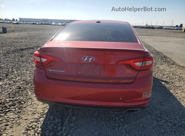 5NPE24AF5HH448890 2017 HYUNDAI SONATA Red Vista trasera