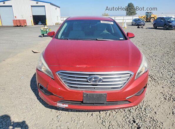 5NPE24AF5HH448890 2017 HYUNDAI SONATA Red Vista frontal