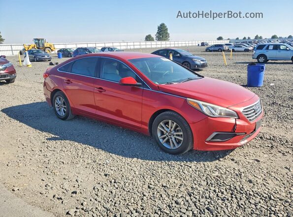 5NPE24AF5HH448890 2017 HYUNDAI SONATA Red Delantero derecho