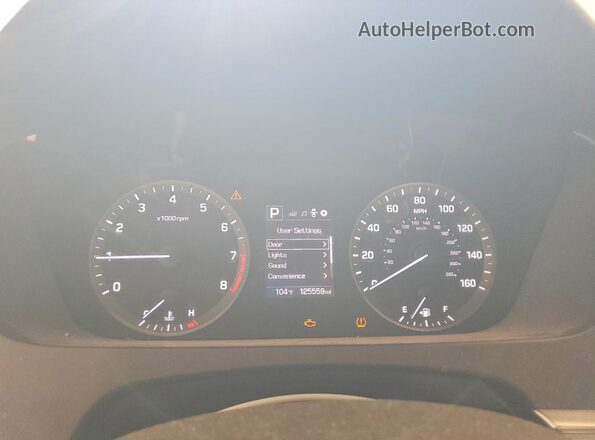 5NPE24AF5HH448999 2017 HYUNDAI SONATA Silver Вид щитка приладів
