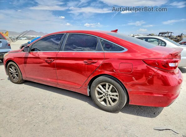 5NPE24AF5HH518470 2017 HYUNDAI SONATA Red Trasero izquierdo