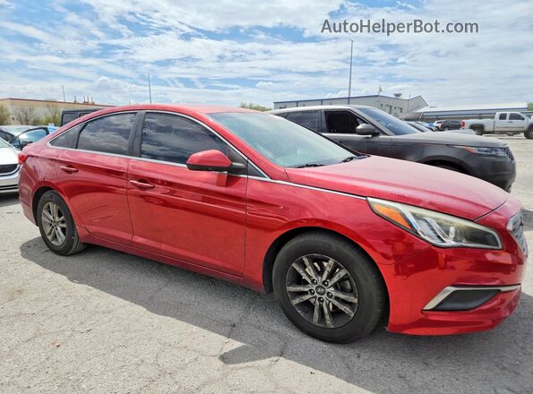 5NPE24AF5HH518470 2017 HYUNDAI SONATA Red Delantero derecho