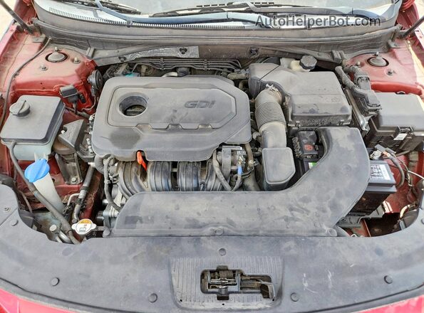 5NPE24AF5HH518470 2017 HYUNDAI SONATA Red Vista interior trasera