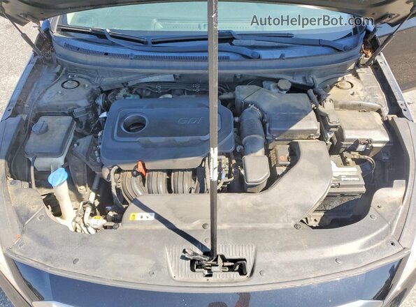 5NPE24AF5HH522583 2017 HYUNDAI SONATA Черный Вид задней части салона