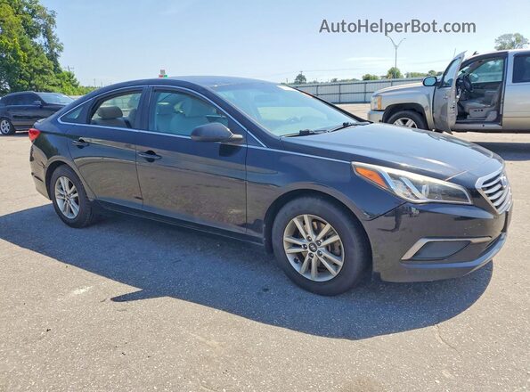 5NPE24AF5HH522583 2017 HYUNDAI SONATA Черный Передняя правая четверть