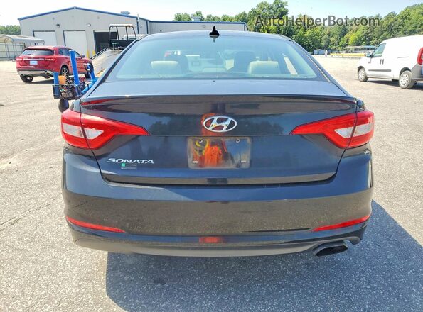 5NPE24AF5HH522583 2017 HYUNDAI SONATA Черный Вид сзади