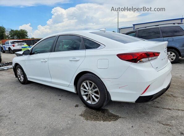 5NPE24AF5JH678659 2018 HYUNDAI SONATA White Tył lewy