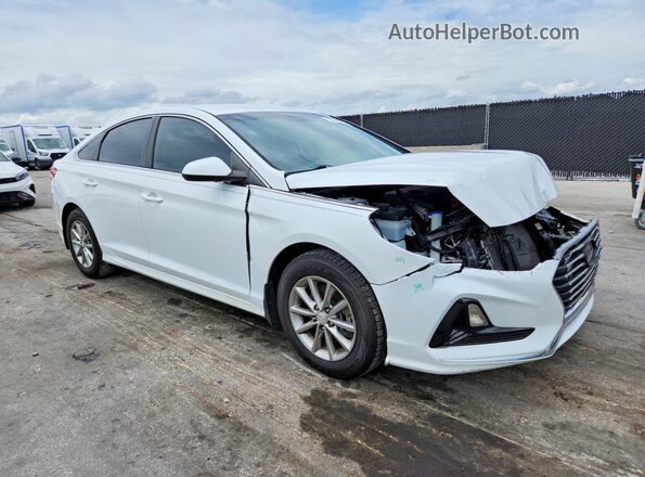5NPE24AF5JH678659 2018 HYUNDAI SONATA White Przód prawy