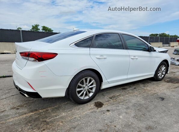 5NPE24AF5JH678659 2018 HYUNDAI SONATA White Tył prawy