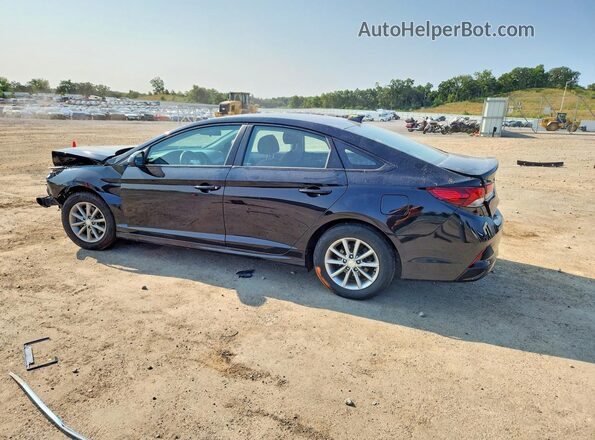 5NPE24AF5JH726970 2018 HYUNDAI SONATA Black Հետևի ձախ