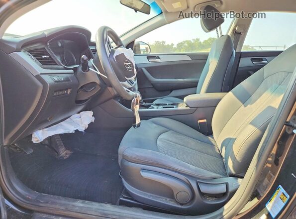 5NPE24AF5JH726970 2018 HYUNDAI SONATA Black Սալոնի դիմացի տեսք