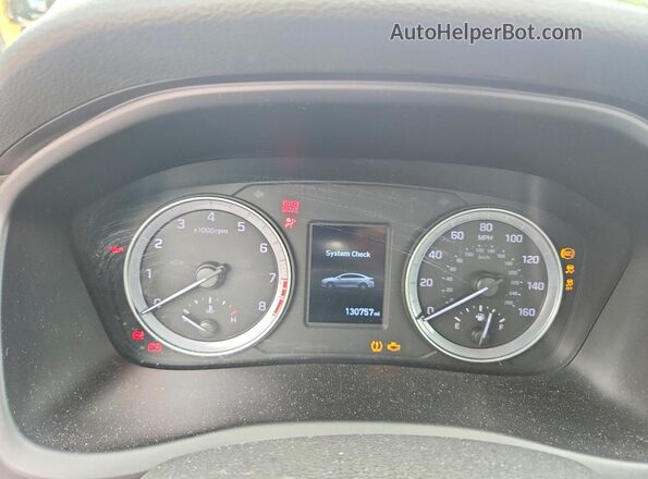 5NPE24AF5KH787429 2019 HYUNDAI SONATA Silver Вид щитка приладів