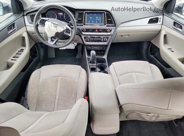 5NPE24AF5KH787429 2019 HYUNDAI SONATA Silver Вид панелі приладів