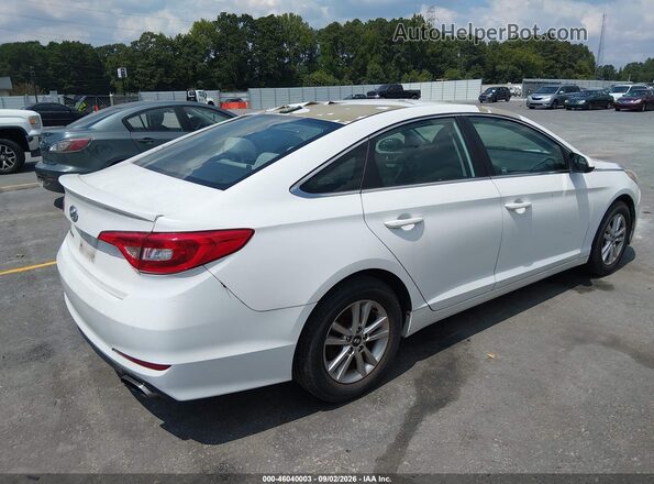 5NPE24AF6HH528683 2017 HYUNDAI SONATA White უკანა მარჯვენა