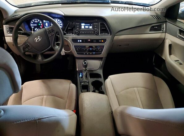 5NPE24AF6HH533611 2017 HYUNDAI SONATA Black Dashboard view