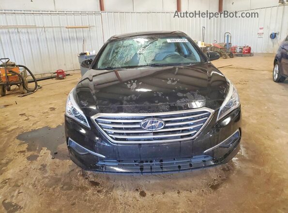 5NPE24AF6HH533611 2017 HYUNDAI SONATA Black Front view