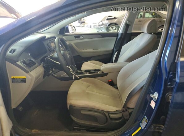 5NPE24AF6HH574918 2017 HYUNDAI SONATA Blue Սալոնի դիմացի տեսք