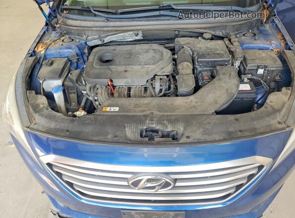 5NPE24AF6HH574918 2017 HYUNDAI SONATA Blue Սալոնի հետևի տեսք