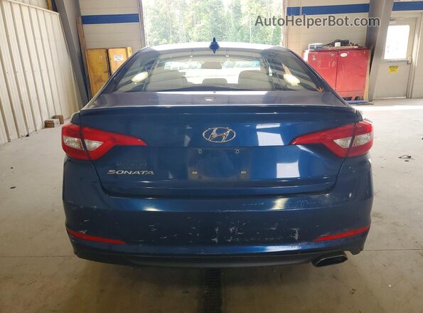 5NPE24AF6HH574918 2017 HYUNDAI SONATA Blue Հետևի տեսք