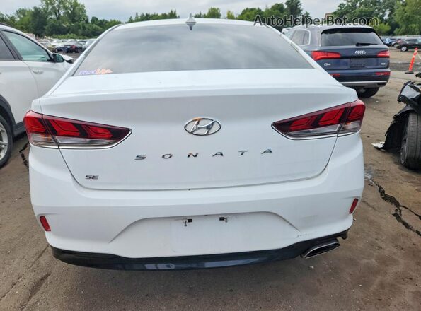 5NPE24AF6JH617739 2018 HYUNDAI SONATA White Vista trasera
