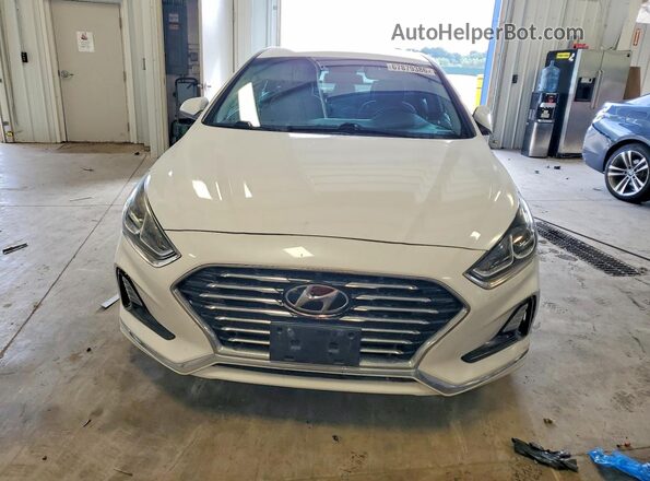 5NPE24AF6JH713399 2018 HYUNDAI SONATA Белый Вид спереди