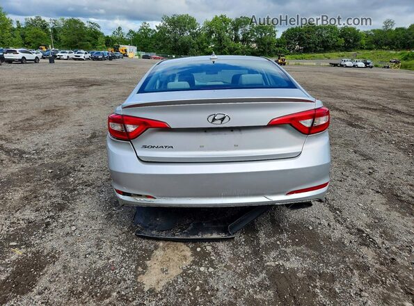 5NPE24AF7HH517210 2017 HYUNDAI SONATA Silver Widok z tyłu