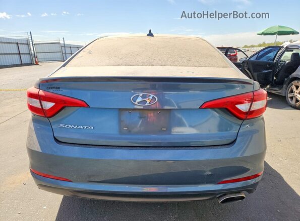 5NPE24AF7HH530314 2017 HYUNDAI SONATA Blue Widok z tyłu