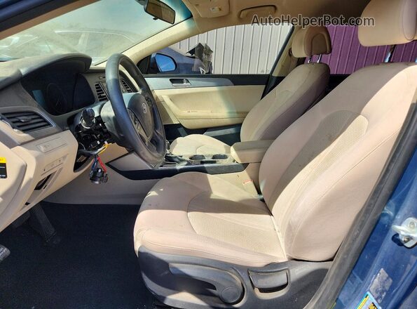 5NPE24AF7HH530314 2017 HYUNDAI SONATA Blue Widok wnętrza z przodu