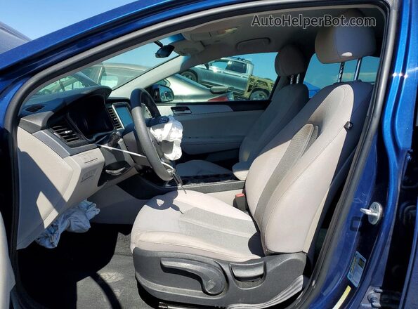5NPE24AF7KH786914 2019 HYUNDAI SONATA Blue Vista interior delantera