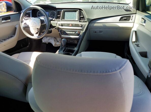 5NPE24AF7KH786914 2019 HYUNDAI SONATA Blue Vista del salpicadero