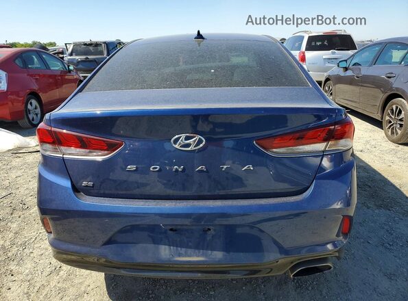 5NPE24AF7KH786914 2019 HYUNDAI SONATA Blue Vista trasera