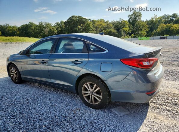 5NPE24AF8GH326698 2016 HYUNDAI SONATA Blue Rear left