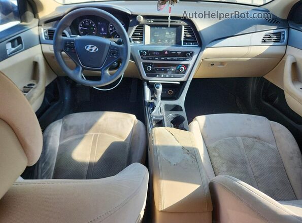 5NPE24AF8GH326698 2016 HYUNDAI SONATA Blue Dashboard view