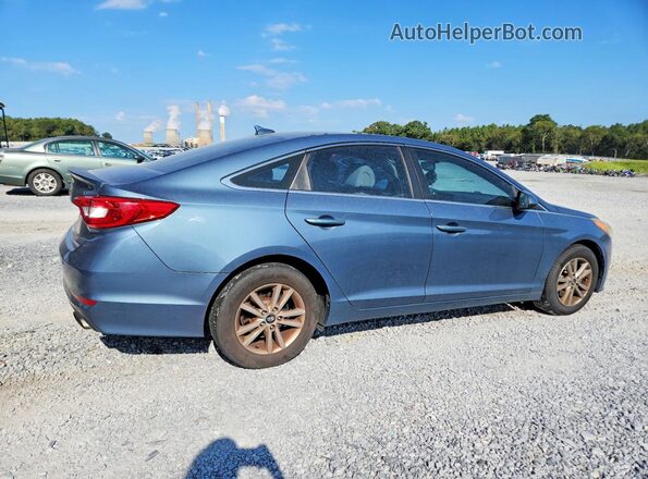 5NPE24AF8GH326698 2016 HYUNDAI SONATA Blue Rear right
