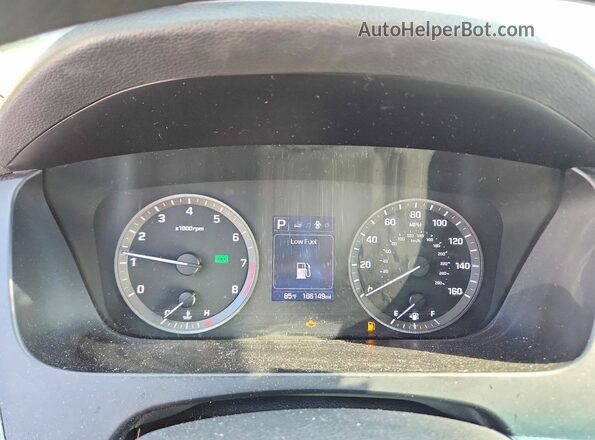 5NPE24AF8GH326698 2016 HYUNDAI SONATA Blue Instrument cluster view