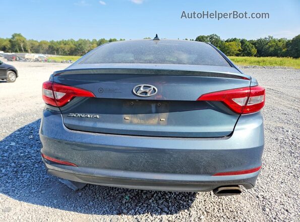 5NPE24AF8GH326698 2016 HYUNDAI SONATA Blue Rear view