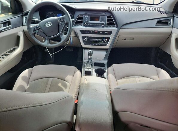 5NPE24AF8GH387890 2016 HYUNDAI SONATA Silver წინა პანელის ხედი