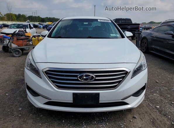 5NPE24AF8HH477364 2017 HYUNDAI SONATA White წინა ხედი