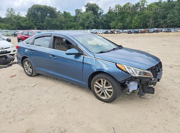 5NPE24AF8HH490583 2017 HYUNDAI SONATA Blue წინა მარჯვენა