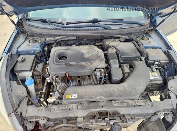 5NPE24AF8HH490583 2017 HYUNDAI SONATA Blue უკანა სალონის ხედი