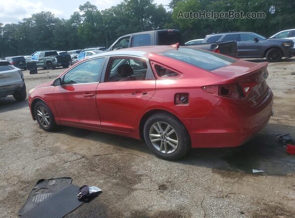 5NPE24AF8HH541452 2017 HYUNDAI SONATA Red Задня ліва чверть
