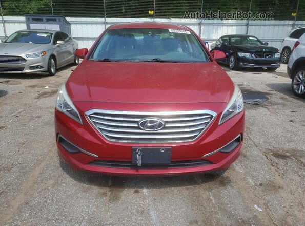 5NPE24AF8HH541452 2017 HYUNDAI SONATA Red Вид спереду